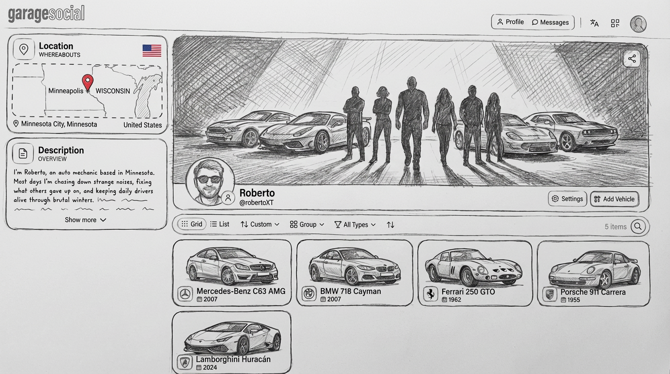 GarageSocial Dashboard